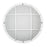 Decorative Outdoor LED Eurostyle Grid Fixture, White Finish, Frosted Lens