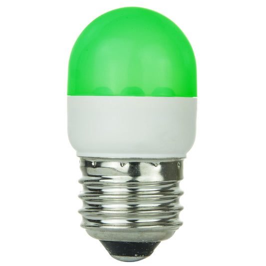 Sunlite T10 Tubular Indicator, Medium Base Light Bulb, Green