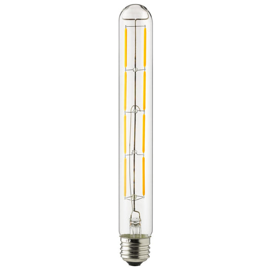 Sunlite T10/LED/AQ/6W/22K/CL/221MM LED Antique T10 6W (60W Equivalent) Light Bulb Medium (E26) Base, 2200K Warm White