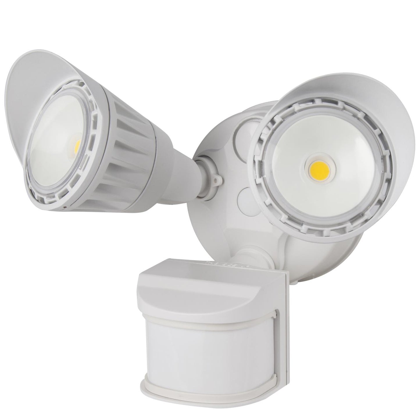 Sunlite LED Floodlights With Motion Sensor, White Finish, 20 Watt, 5000K Super White