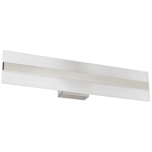 Sunlite 18" LED Linear Bar Vanity Fixture, 20 Watts (100W Equivalent), 120 Volts, Dimmable, 1100 Lumens, 50,000 Hour Life Span, Brushed Nickel Finish with Frosted Acrylic Shade, ETL Listed, 3000K Warm White