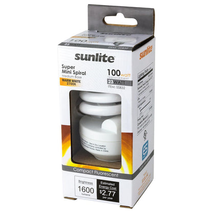 Sunlite 23 Watt CFL Lamp Medium (E26) Base Warm White