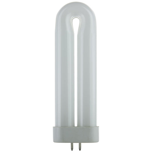 Sunlite FUL8T6/BL Fluorescent 8W Black Light U Shaped FUL Twin Tube Plugin Lamps,  GX10Q Base