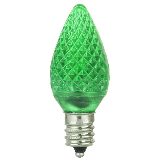 Sunlite LED C7 0.4W Green Colored Night Light Bulbs Candelabra (E12) Base