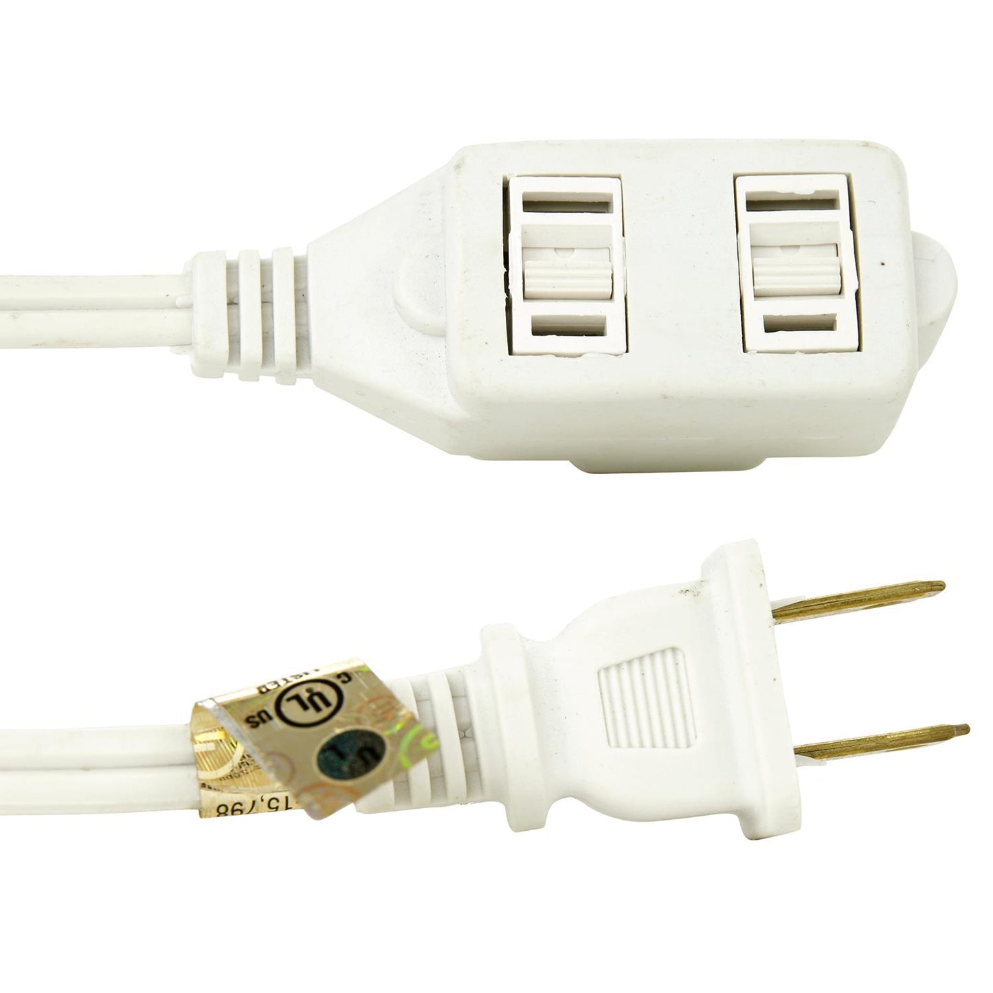 Sunlite EX12/WH Household 12-Feet Extension Cord, White