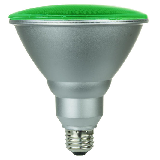 Sunlite LED PAR38 Colored Reflector 6W Light Bulb Medium (E26) Base, Green