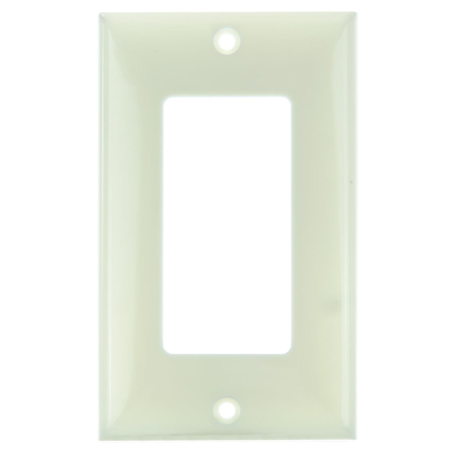 Sunlite E301/A 1 Gang Decorative Switch and Receptacle Plate, Almond