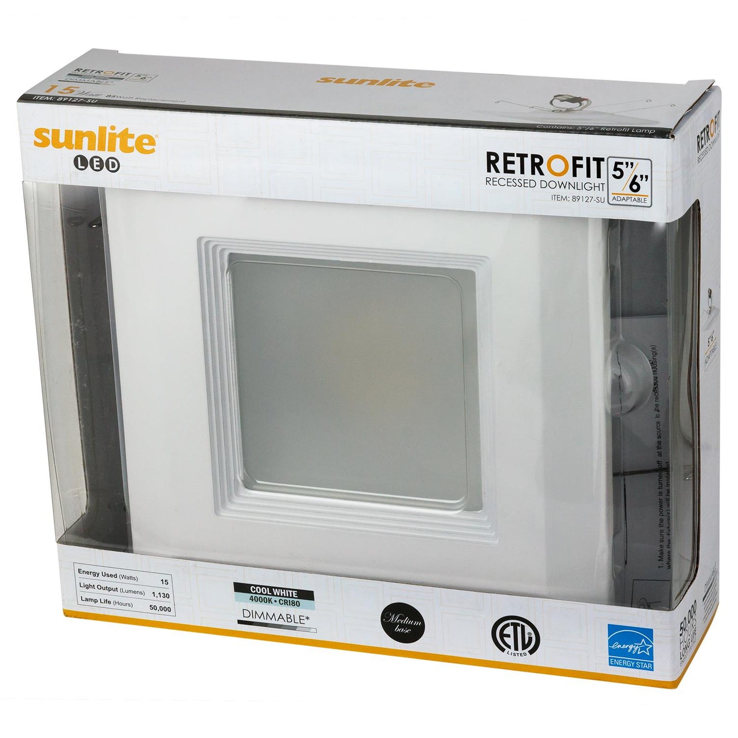 Sunlite LFX/RDL/5S/15W/DIM/40K 15 Watt LED Lamp Medium (E26) Base Cool White