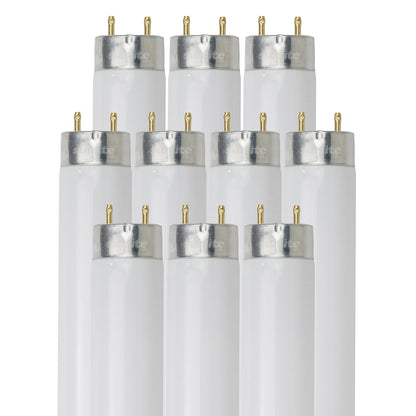 Sunlite F25T8/SP835/10PK 25 Watt T8 High Performance Straight Tube Medium Bi-Pin (G13) Base, 3500K Neutral White