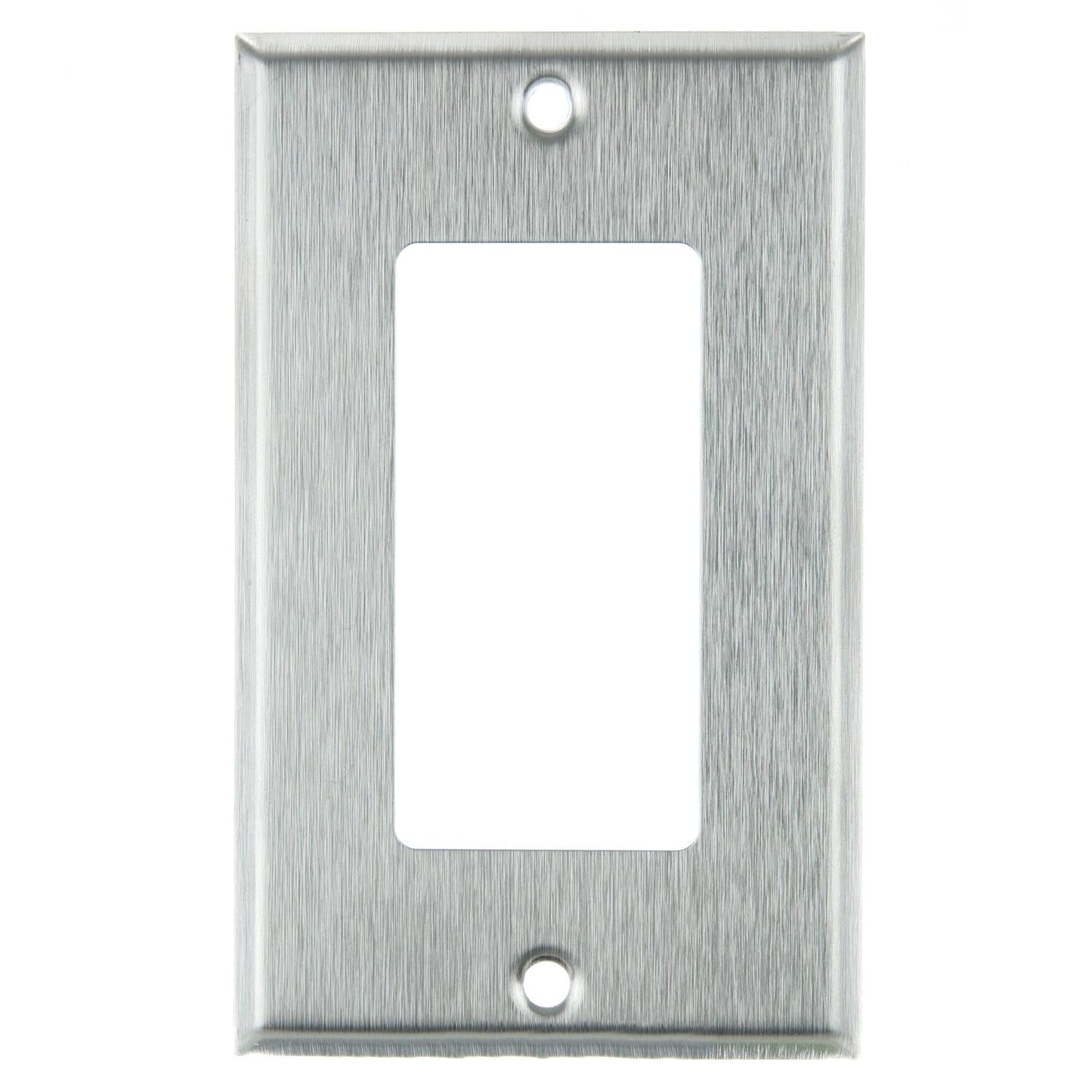 Sunlite E301/S 1 Gang Decorative Switch and Receptacle Plate, Steel