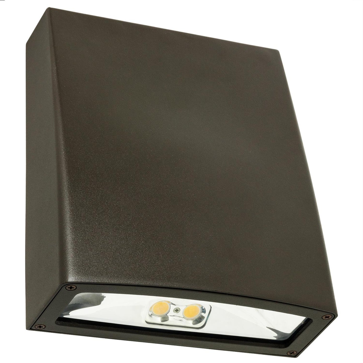 Sunlite 30 Watt 100-277 Volt LED Slim Profile Wall Pack Fixture, Bronze Finish, Polycarbonate Lens