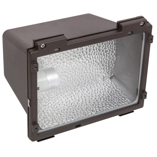 Sunlite 75 Watt High Pressure Sodium Small Floodlight Fixture, Bronze Powder Finish, Clear Tempered Glass