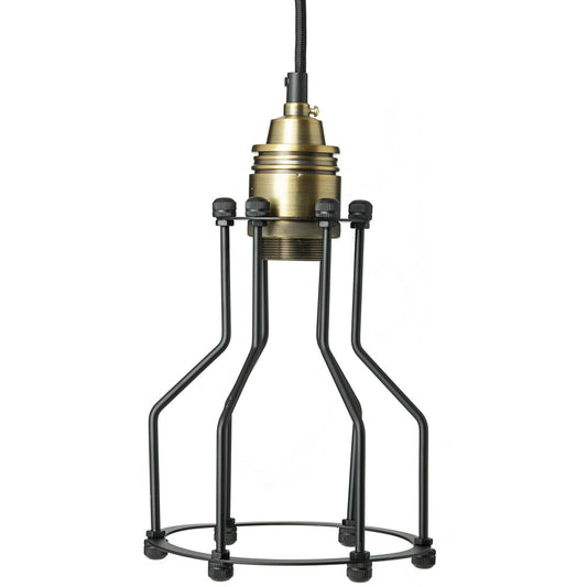 Sunlite Oil Rubbed Bronze Open Cage Antique Style Pendant Fixture