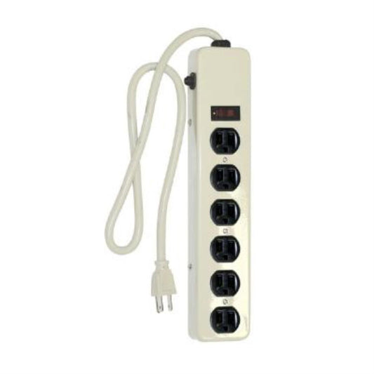 Sunlite ESP6/M 6 Outlet Metal Power Strip