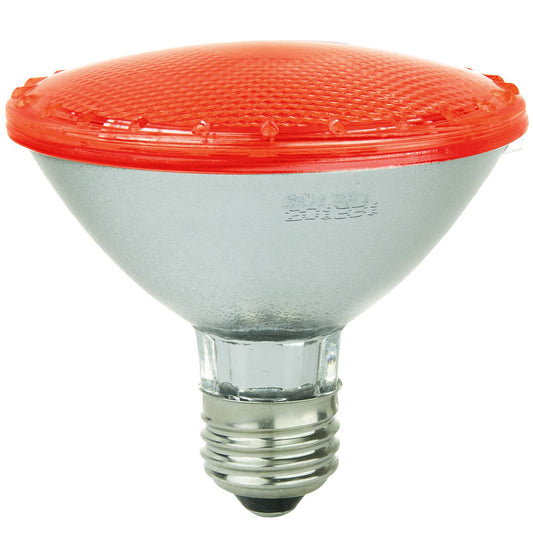 Sunlite LED PAR30 Colored Reflector 3W Light Bulb Medium (E26) Base, Red