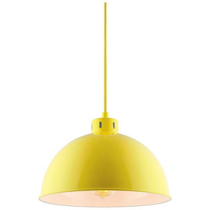 Sunlite CF/PD/S/Y Yellow Sona Residential Ceiling Pendant Light Fixtures With Medium (E26) Base