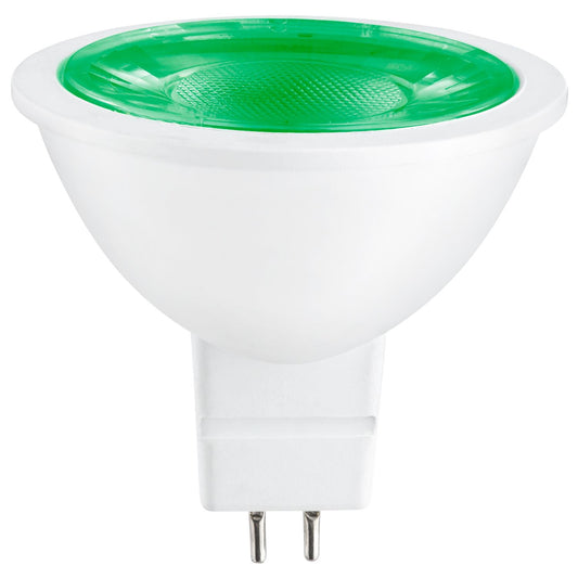 Sunlite MR16 Green LED Bulb, 12 Volt, 3 Watt, 90 Lumens, GU5.3 Base, 30,000 Hour Long Life, 25W Equivalent, Energy Saving, Cool Touch