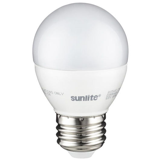 Sunlite LED G16 Globe 7W (60W Equivalent) Light Bulb Medium (E26) Base, Warm White