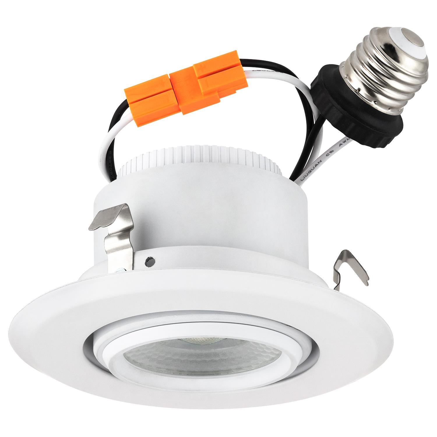 Sunlite Dimmable LED 4-Inch Round Gimbal Recessed Downlight, Indoor ...