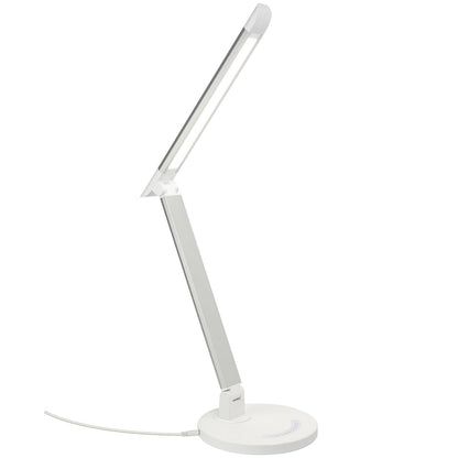 Sunlite DL/LED/SL/40K LED Desk Lamps with USB Silver Dimmable