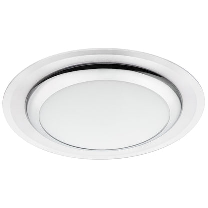 Sunlite UFO/LED/15W/30K/CH/ACRLC LED 15W (75W Equivalent) Chrome UFO Pendant Fixture Light Bulbs, Medium (E26) Base, 3000K Warm White