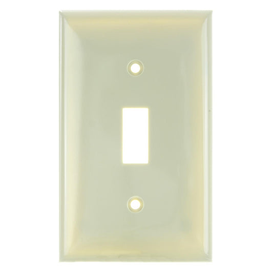 Sunlite E101/I 1 Gang Toggle Switch Plate, Ivory