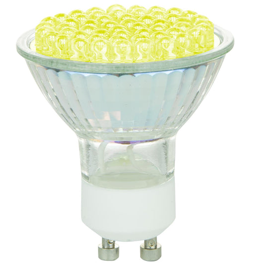 MR16 Colored Mini Reflector, GU10 Base, Yellow