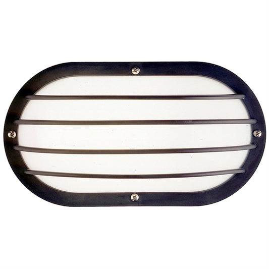 Sunlite Decorative Outdoor Eurostyle Oblong Linear Fixture, Black Finish, Frosteded Lens