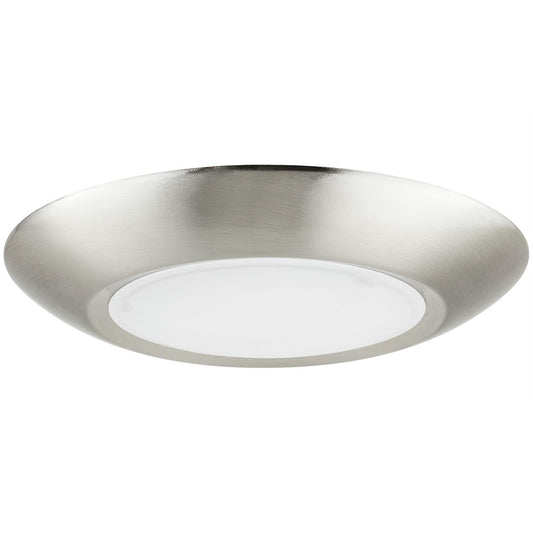 Sunlite 6-Inch Round LED Mini Flat Panel Fixture, 15 Watts (60W Equivalent), 120 Volts, Color Tunable (30K/40K/50K), 800 Lumens, Dimmable, 50,000 Hour Life Span, ETL Listed, Brushed Nickel Finish