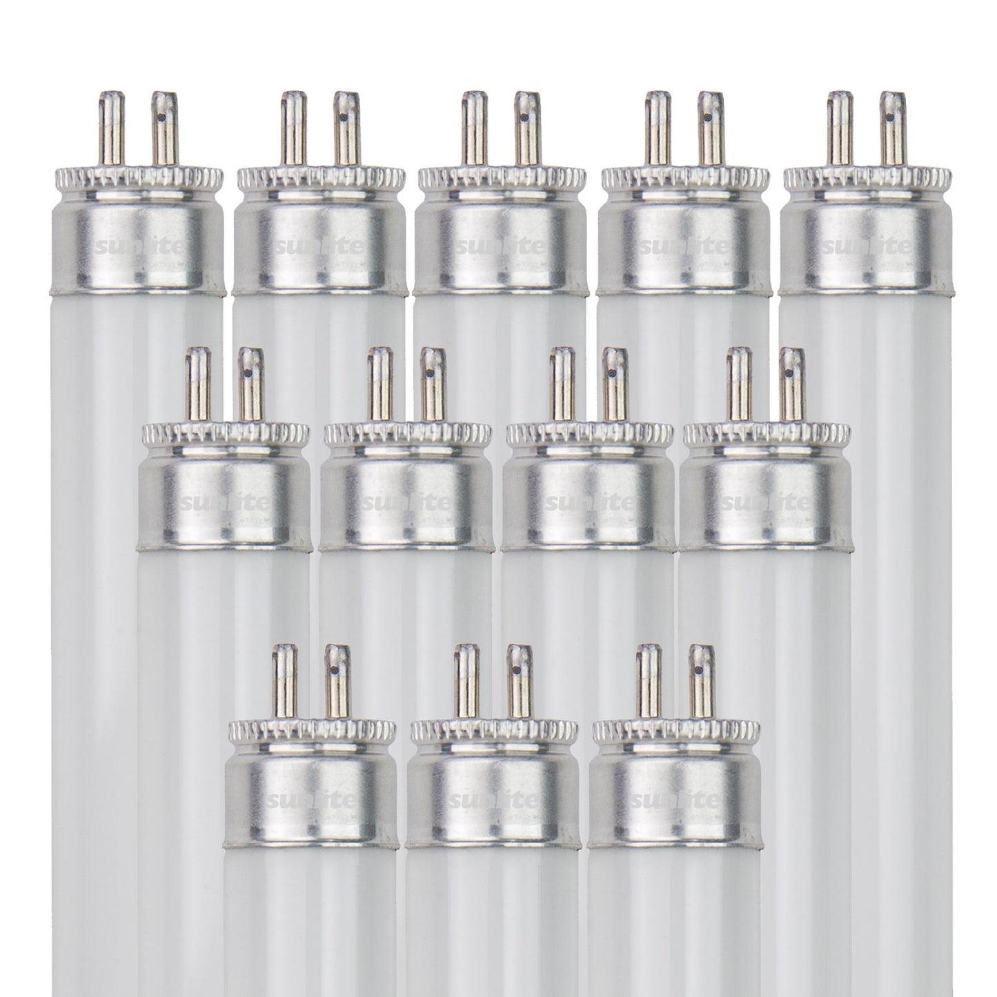 Sunlite F54T5/850/HO/12PK 54 Watt T5 High Output High Performance Straight Tube Mini Bi-Pin (G5) Base, 5000K Soft White, 12 Pack