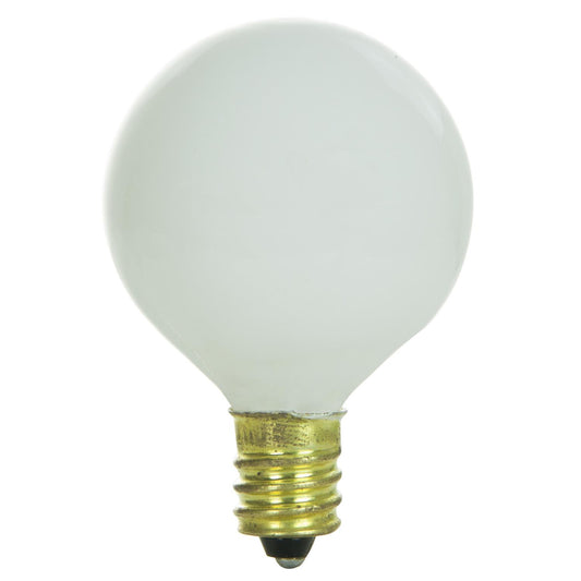 Sunlite 10 Watt G11 Globe, Candelabra Base, White