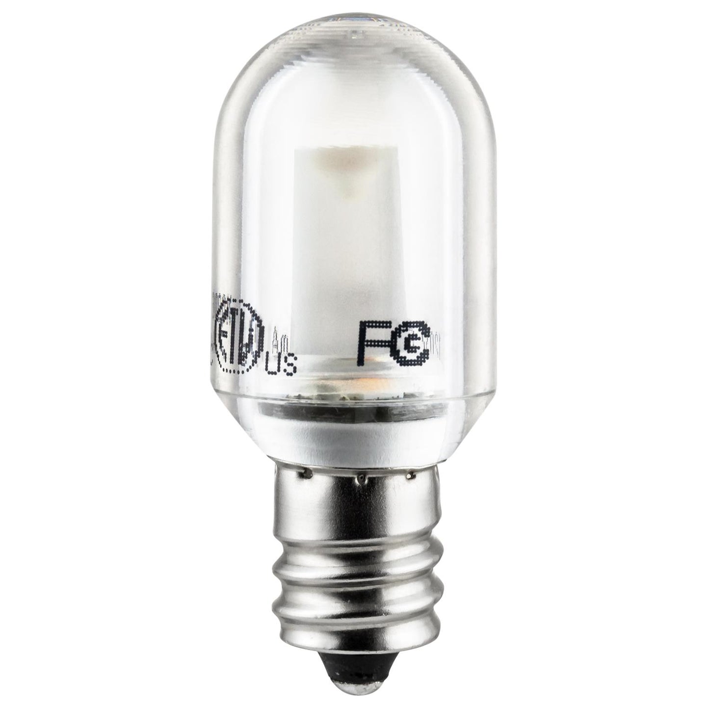 Sunlite T6/LED/CL/1W/27K/E12/CD 1 Watt T6 Lamp Candelabra Base Warm White