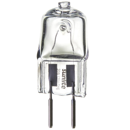 Sunlite Q20/CL/GY6.35/120V 20 Watt Bi-Pin Lamp GY6.35 Base