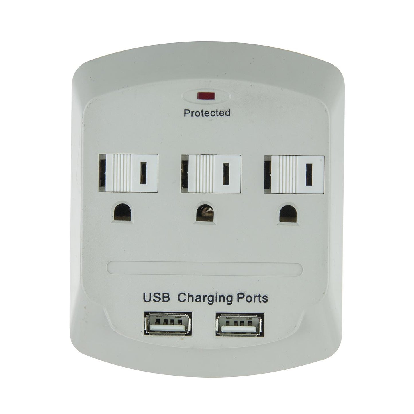 Sunlite E148 3 Outlet Surge Protector with 2 USB Ports