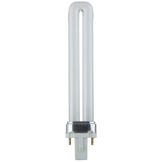 Sunlite 9 Watt PL 2-Pin Single U-Shaped Twin Tube, G23 Base, Cool White