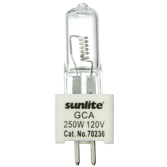 Sunlite GCA 250 WATT 120 VOLT T31/2 G5.3 BASE 250 Watt T3.5 Lamp GU5.3 Base