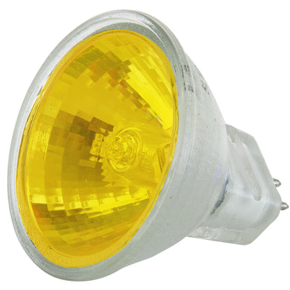 Sunlite 20 Watt, 10° Narrow Spot, Colored MR11 Mini Reflector with Cover Guard, GU4 Base, Yellow