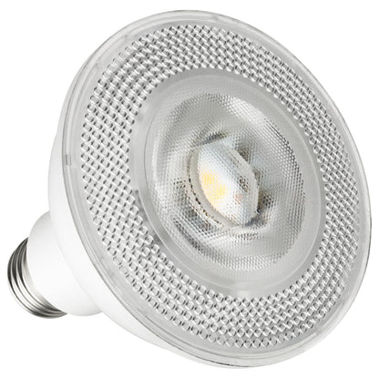 Sunlite PAR30LN/LED/10W/FL40/D/E/27K LED 10W (75W Equivalent) Long Neck PAR30LN Reflector Spotlight Light Bulbs, 40° Dimmable 2700K Warm White, Medium (E26) Base