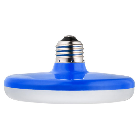 Sunlite UFO/LED/7W/30K/BLUE LED 7W (35W Equivalent) Blue UFO Pendant Fixture Light Bulbs, Medium (E26) Base, 3000K Warm White