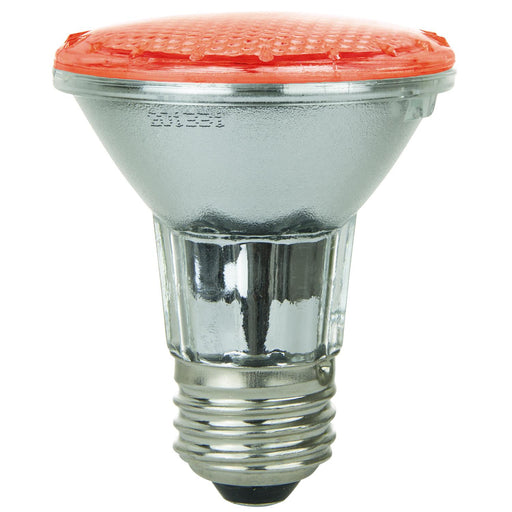 Sunlite LED PAR20 Colored Reflector 2W Light Bulb Medium (E26) Base, Red