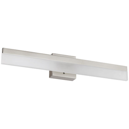Sunlite 18" LED Linear Bar Vanity Fixture, 20 Watts (100W Equivalent), 120 Volts, Dimmable, 1100 Lumens, 50,000 Hour Life Span, Brushed Nickel Finish with Frosted Acrylic Shade, ETL Listed, 3000K Warm White