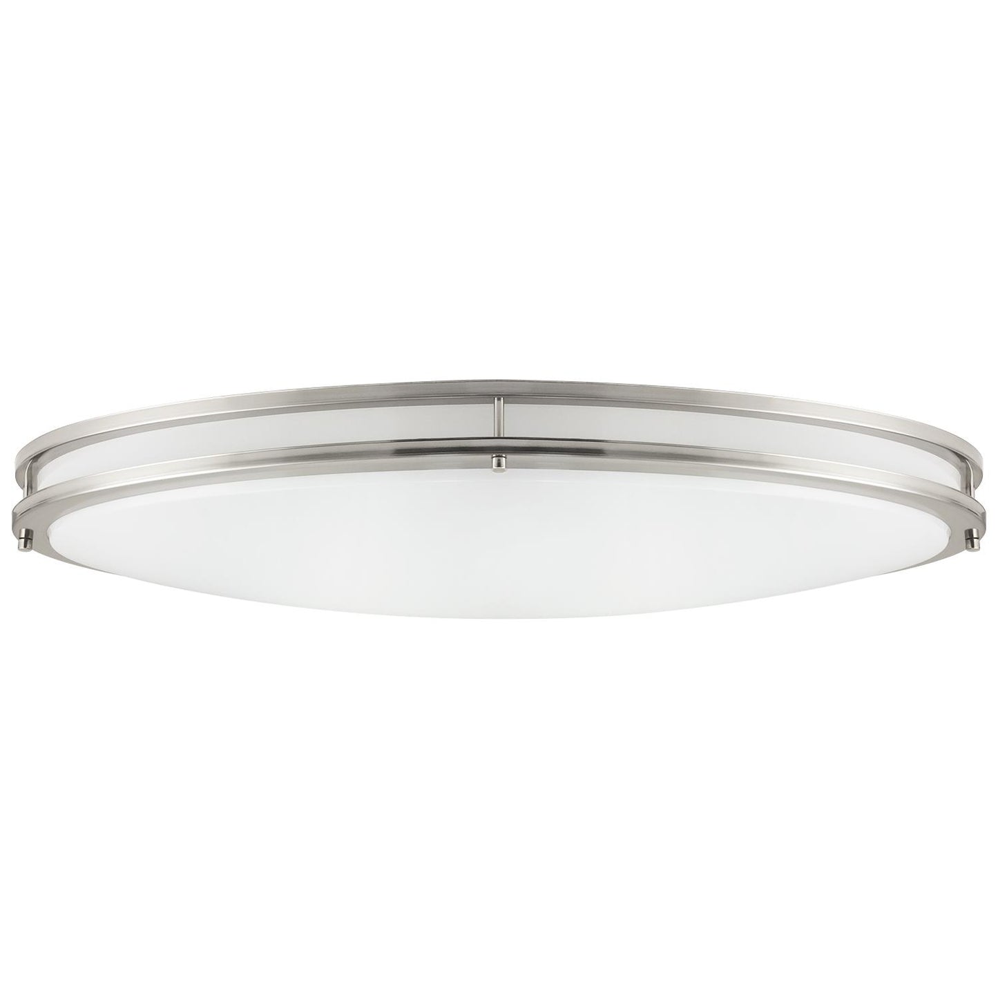 Sunlite 49097-SU LED 32-Inch Oval Flush Mount Ceiling Light Fixture, 40K - Cool White, Dimmable, Energy Star, 2650 Lumens, 35 Watts, Brushed Nickel