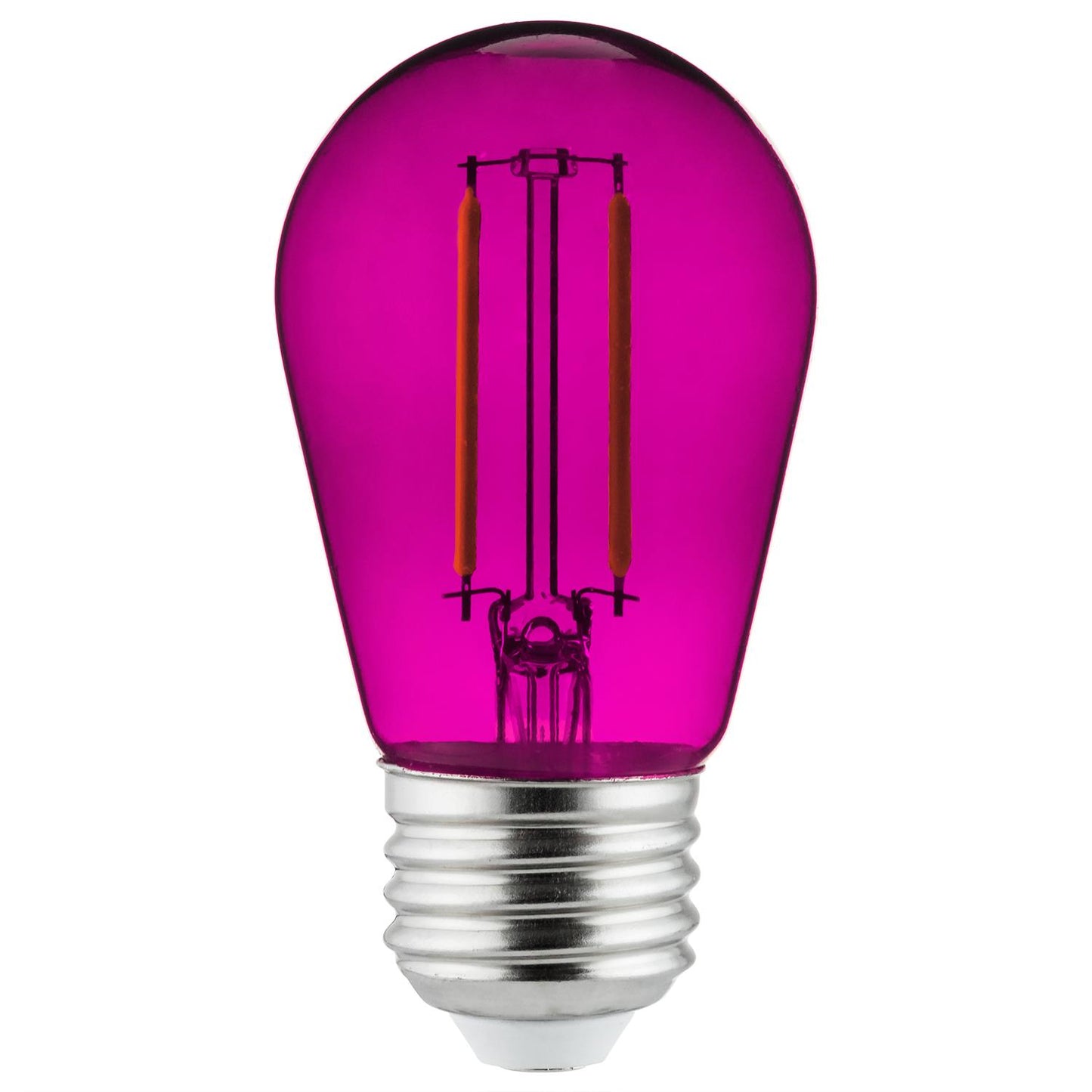 Sunlite LED Transparent Purple Colored S14 Medium Base (E26) Bulb - Parties, Decorative, and Holiday 15,000 Hours Average Life