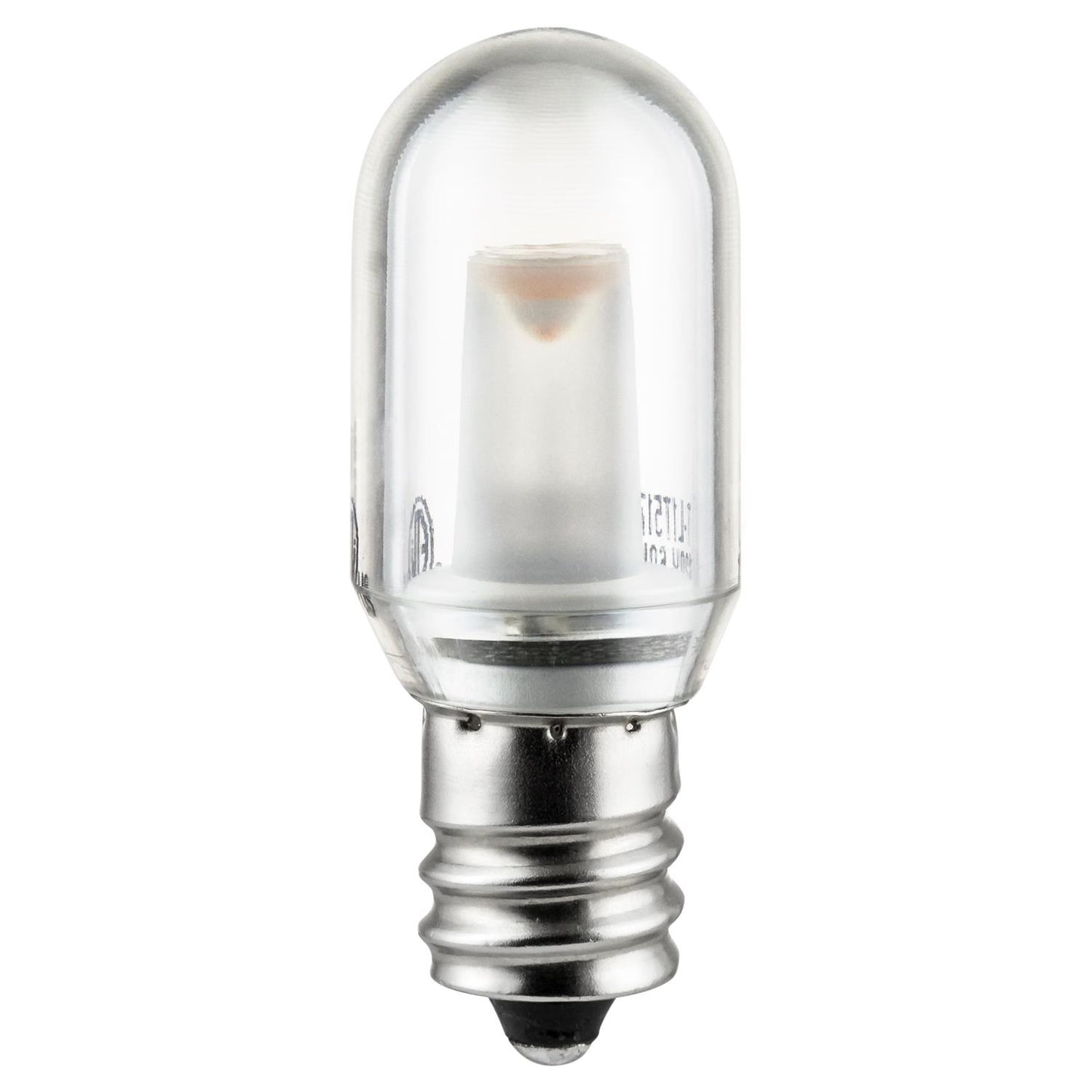 Sunlite 81072-SU LED Nightlight T5 Light Bulb, 1 Watt (10W Equivalent), Candelabra Base (E12), Clear, ETL Listed, 27K - Warm White 1 Pack