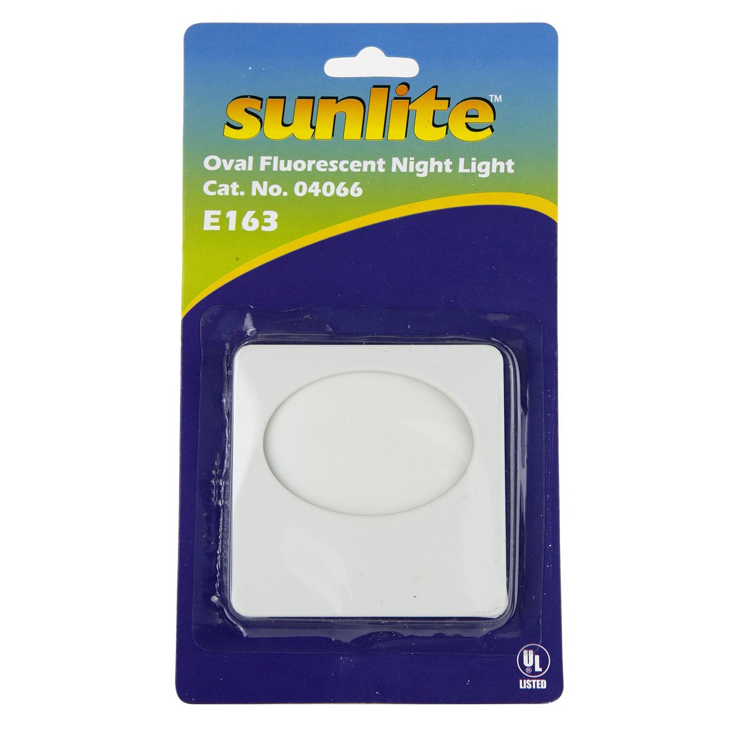 Sunlite E163 White Oval Neon Glow Night Light