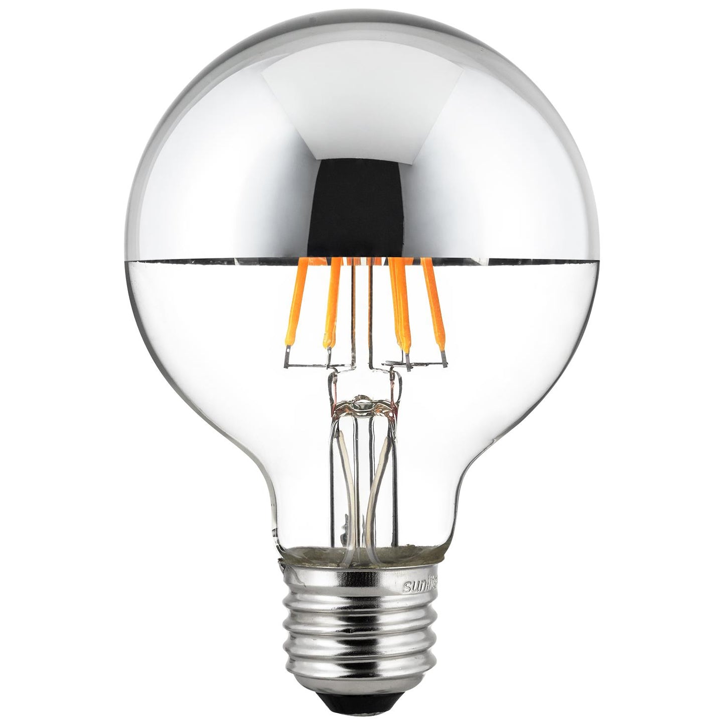 Sunlite 80494 LED Filament G25 Globe 6-Watt (60 Watt Equivalent) Clear Dimmable Light Bulb, 2200K - Warm White