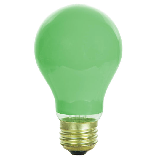 Sunlite 40 Watt A19 Colored, Medium Base, Ceramic Green