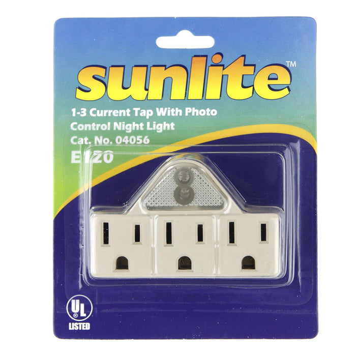 Sunlite E120 1-3 Current Tap with Photo Control Night Light