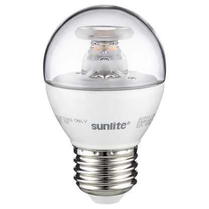 Sunlite LED G16 Globe 7W (60W Equivalent) Light Bulb Medium (E26) Base, Warm White