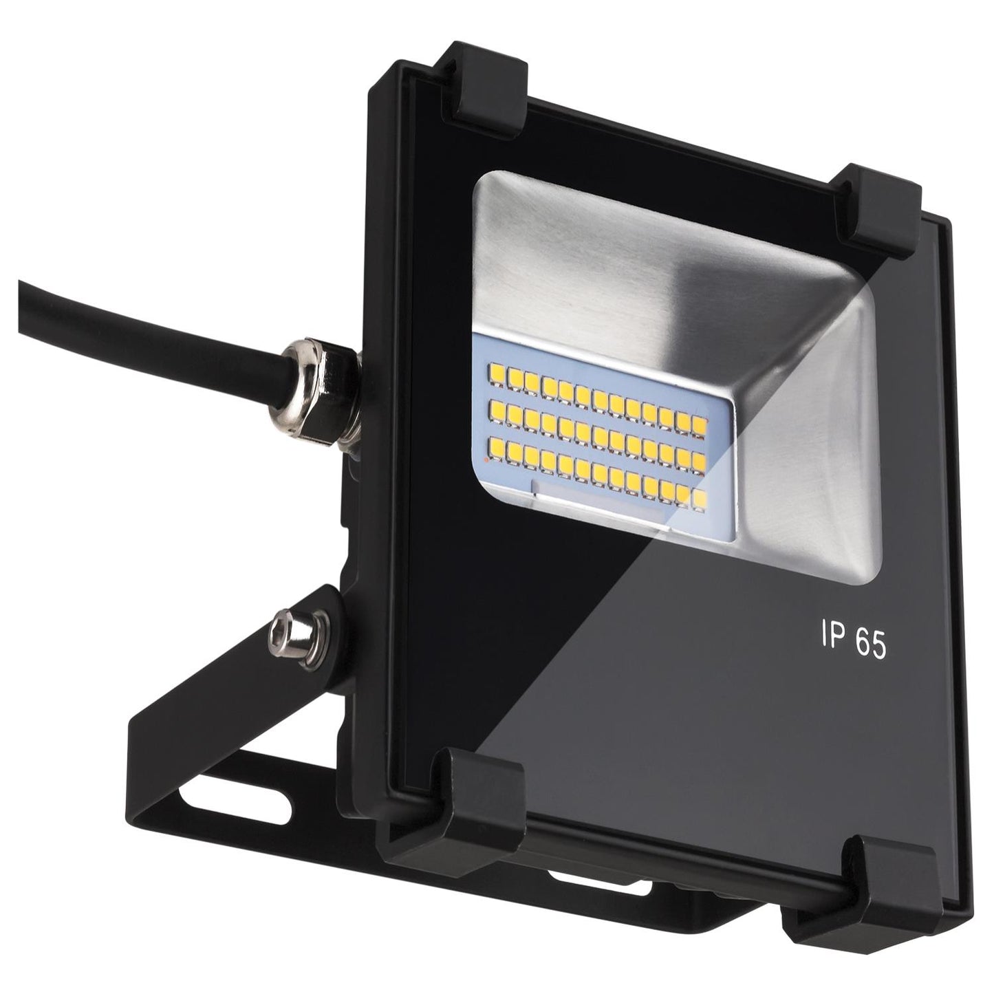 Sunlite 85301-SU LED Floodlight Fixture, 10 Watts, 900 Lumen Output, Waterproof IP65, Black Finish, 50K - Super White